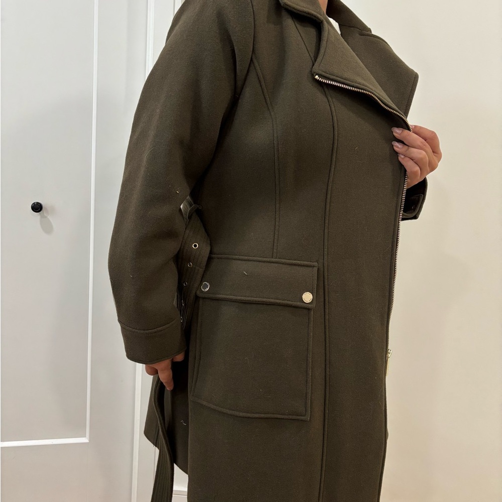 Michael Kors Olive Trench Coat
